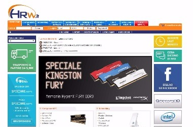 HRW: e-commerce elettronica e componenti pc